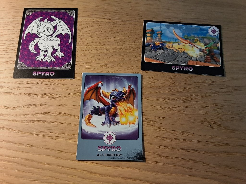 Skylanders Giants Spyro kaarten, Ophalen of Verzenden, Zo goed als nieuw, Meerdere kaarten, Foil