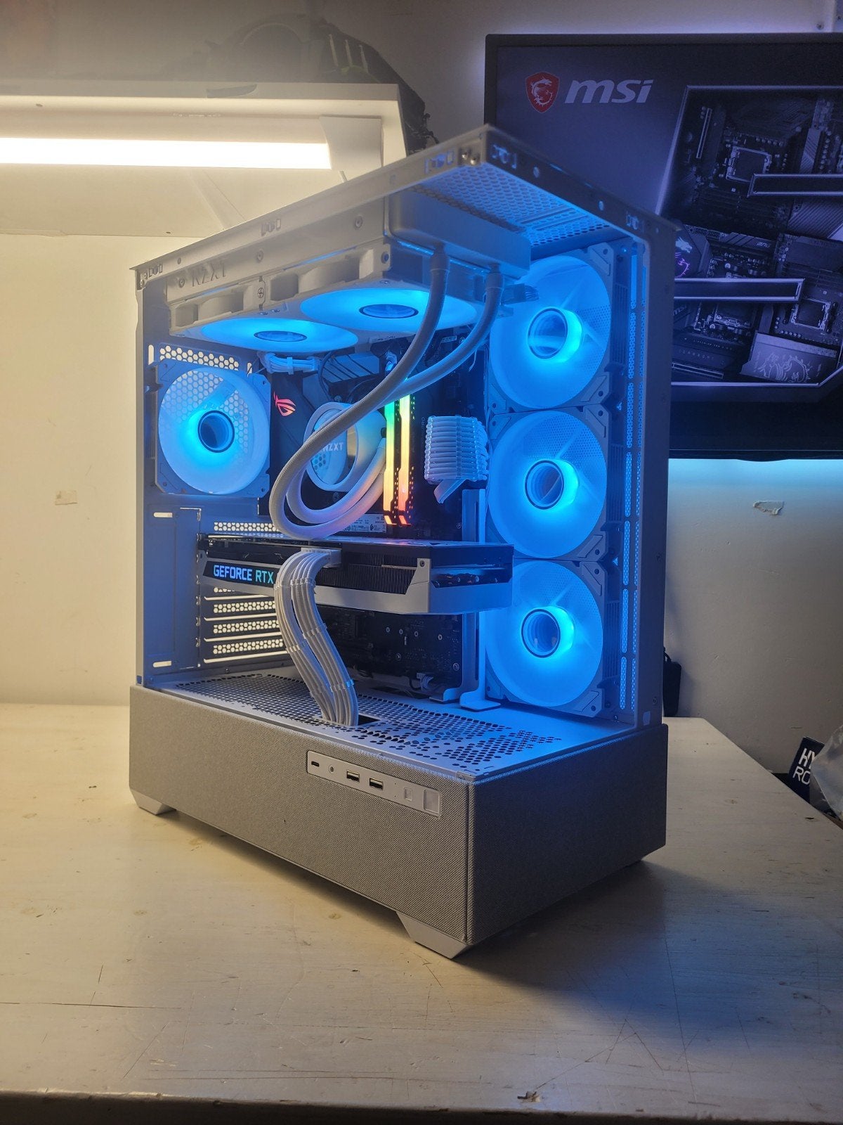 GAME PC/RTX 3080/RYZEN 9 5900X/32GB DDR4/1TB M.2/WIT/ZGAN/, Computers en Software, 32 GB, Ophalen of Verzenden, Zo goed als nieuw