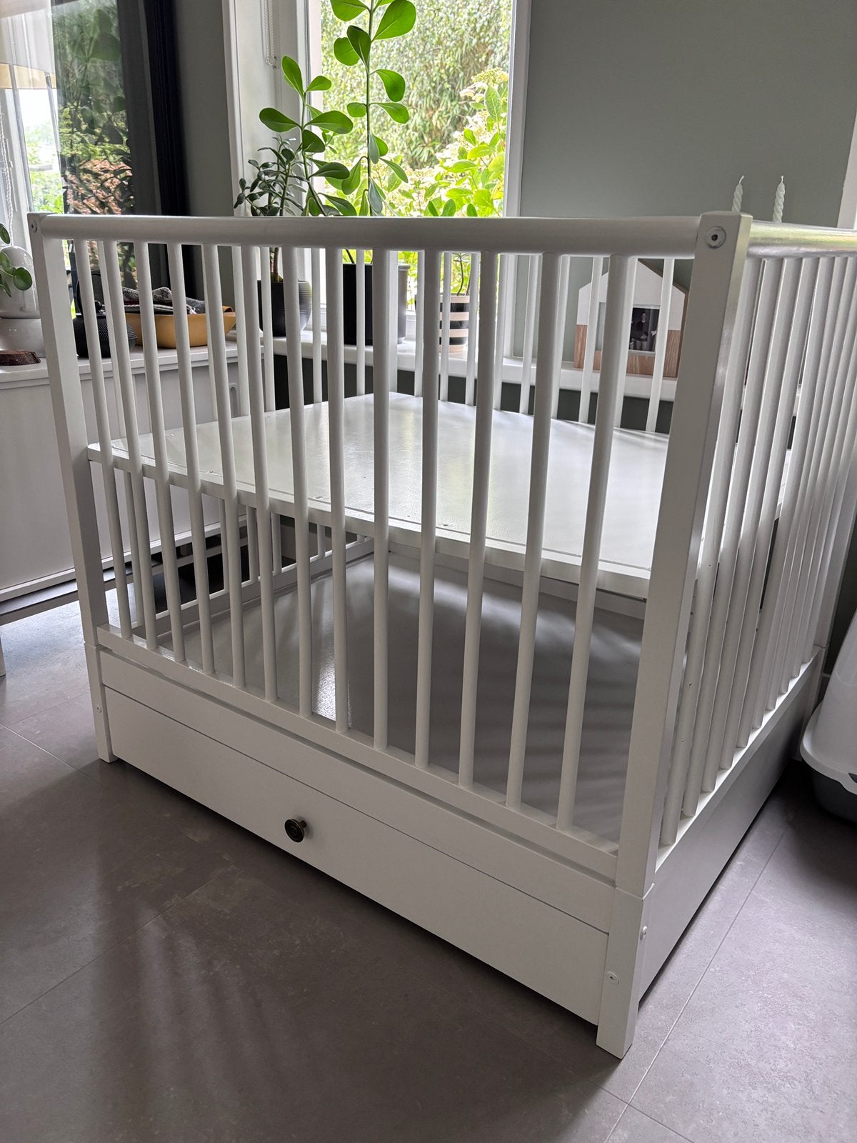 Baby box, Ophalen, Gebruikt, Rechthoekig, In hoogte verstelbaar