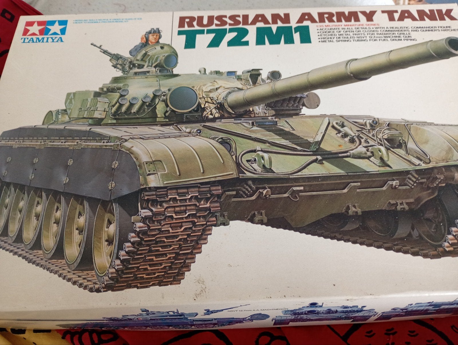 Tamiya T-72 M1 Tank Modelbouw Onderdelen + extra, Verzenden, 1:50 of kleiner, Tank, Tamiya