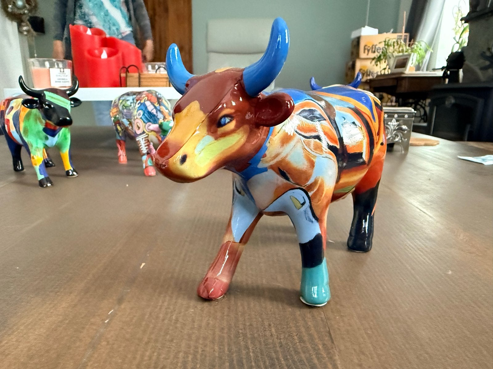Cow Parade beeldje - kleurrijke koe, Ophalen of Verzenden, Zo goed als nieuw