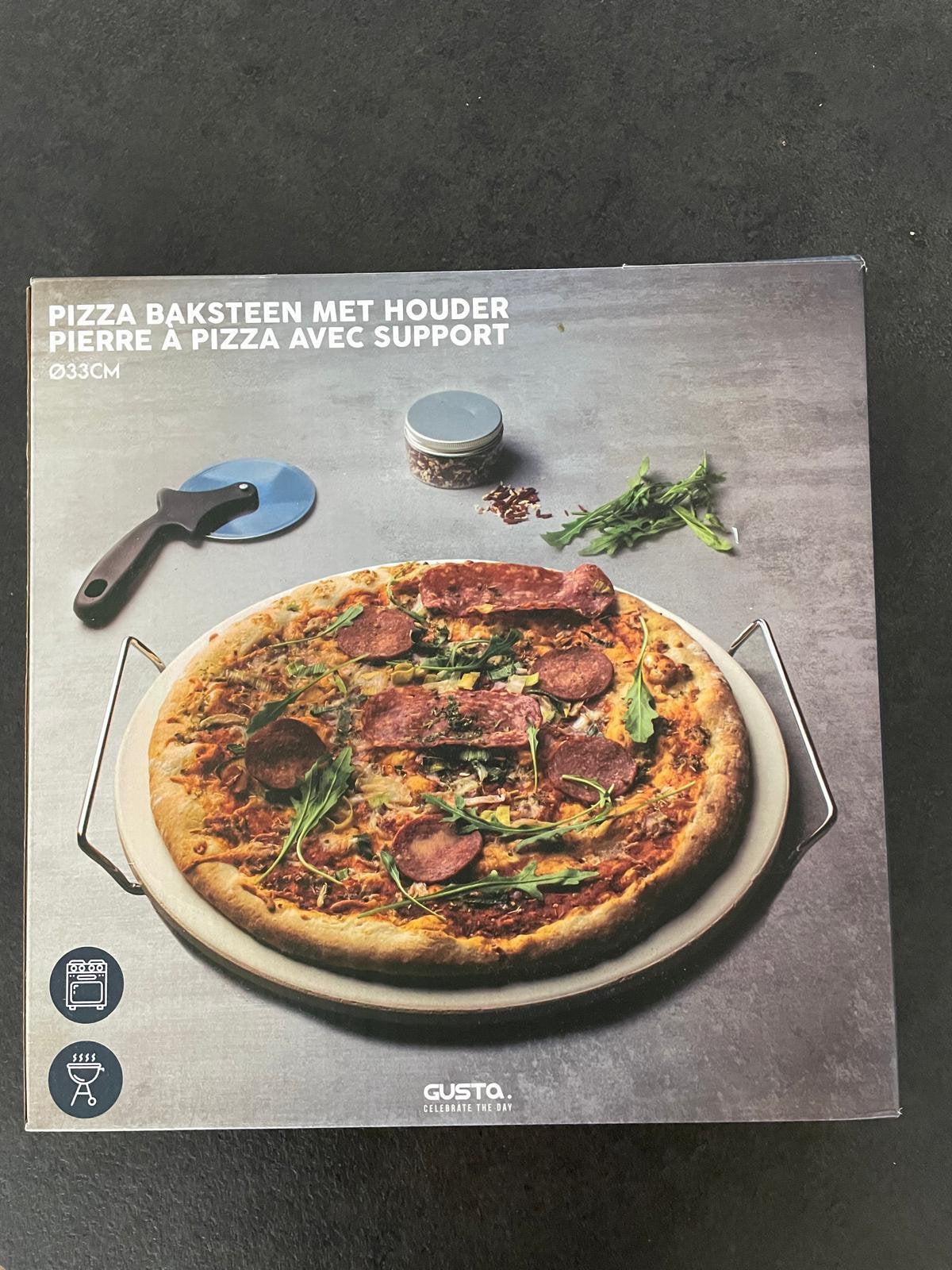 Pizzasteen Gusta 33cm, Overige typen, Ophalen, Nieuw, Gusta