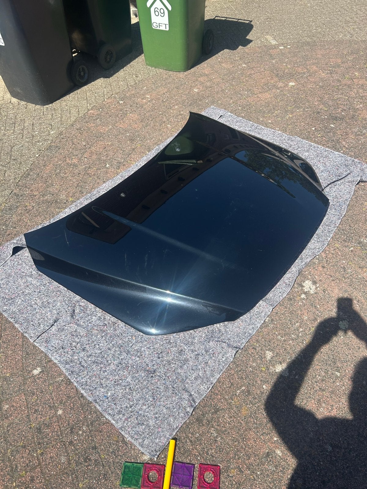 Motorkap Volvo V70 2009 Zwart 452-26, Ophalen, Gebruikt, Voor, Volvo