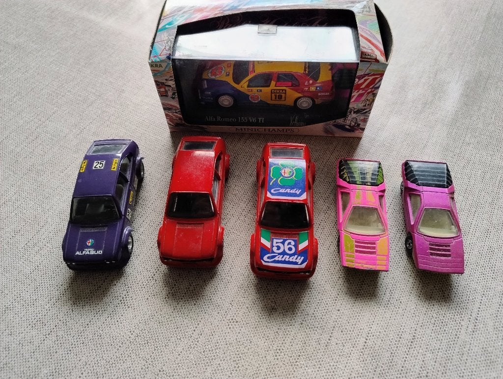 alfasud solido alfa 156 minichamps alfacarabo matchbox, Ophalen of Verzenden, Gebruikt, Auto, Solido