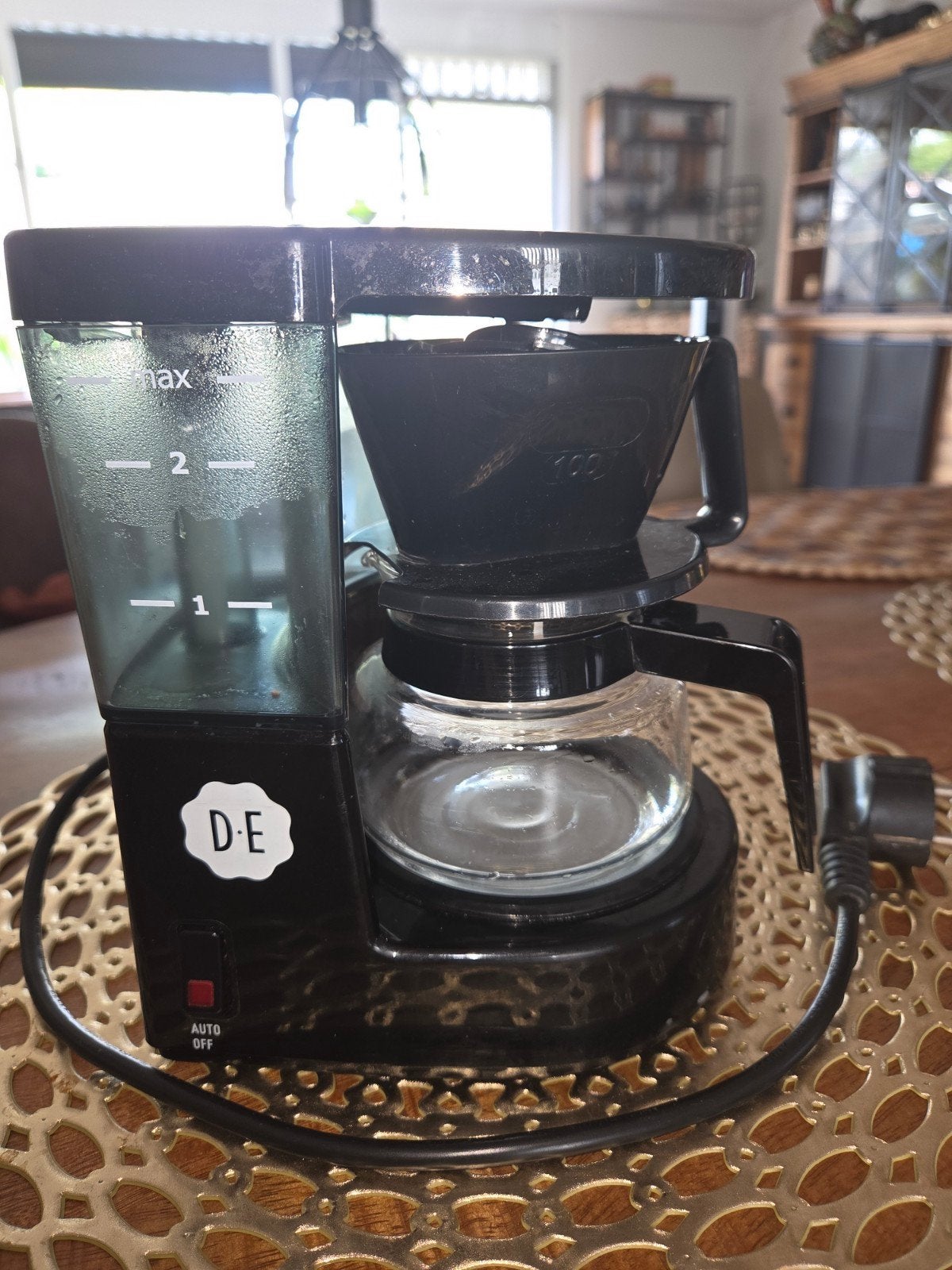ZGAN DE Douwe Egberts Mini Koffiezet apparaat voor 2 kopjes, Witgoed en Apparatuur, Koffiezetapparaten, Ophalen of Verzenden, Zo goed als nieuw