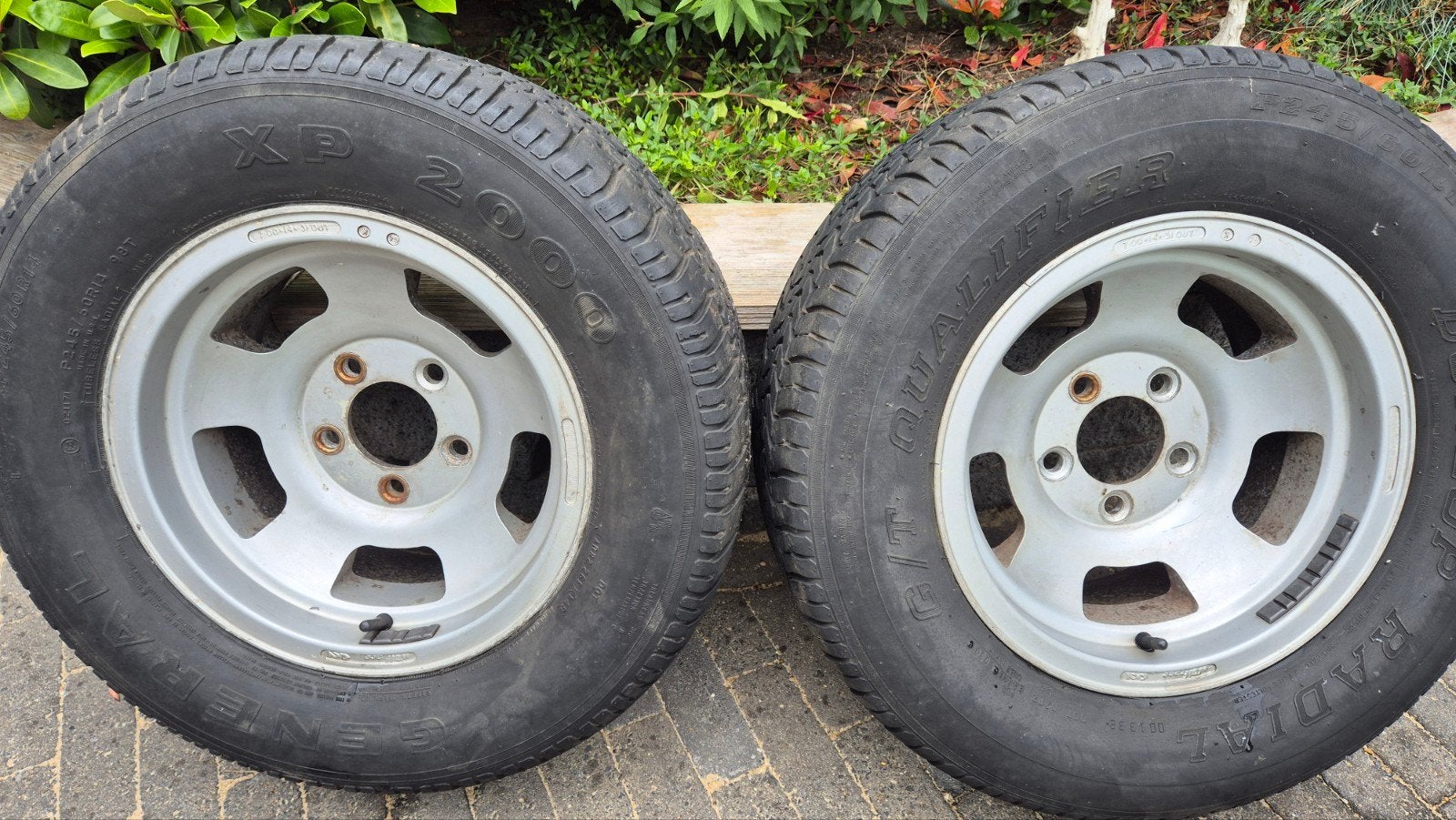 2x Wolfrace Slot-Mag Velgen - 14x7 - steek 5x120.65, Ophalen, Gebruikt