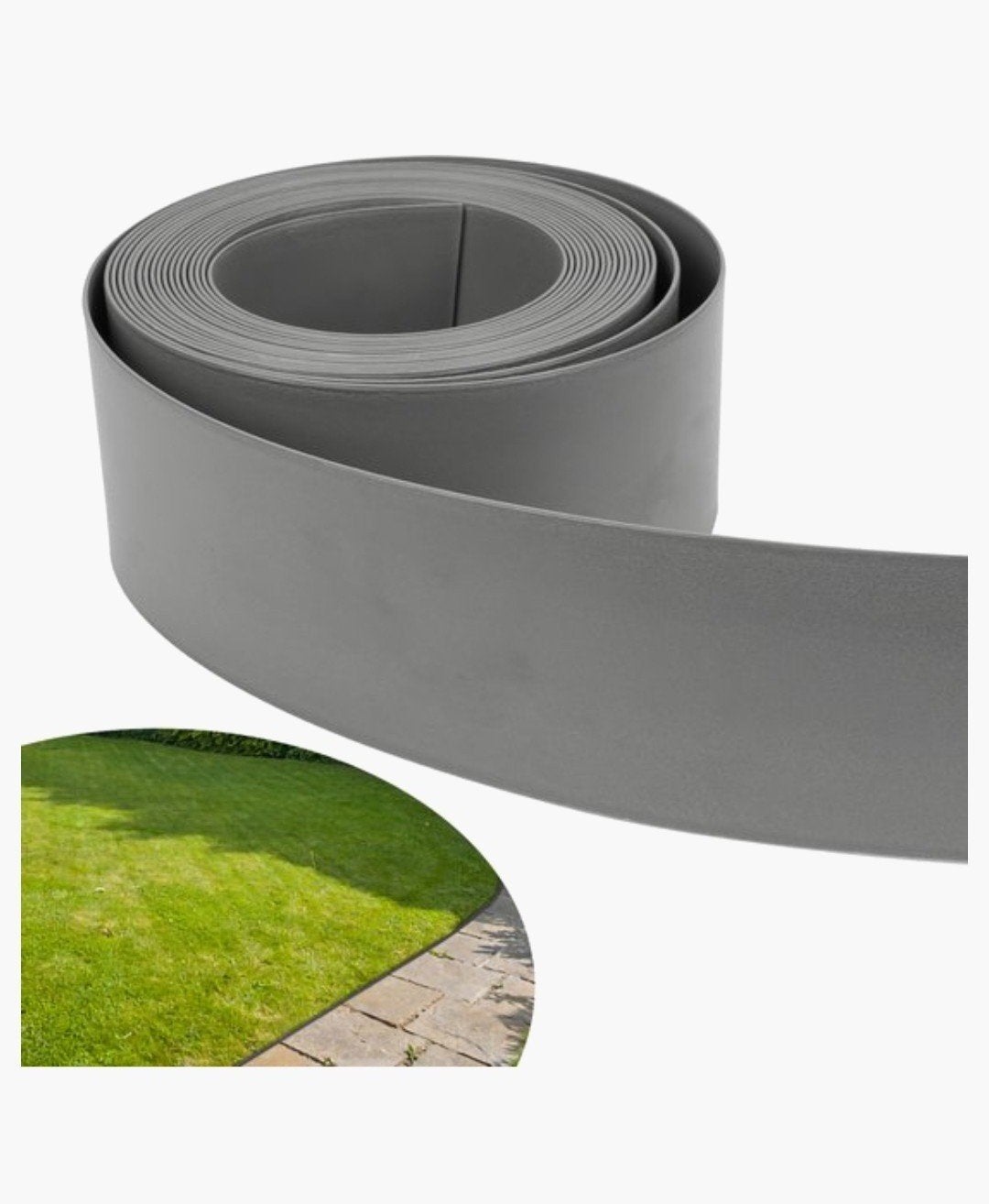 Flexibele Tuinborder - Grijs Kunststof - 2000cm + 500cm, Ophalen, Kunststof, Minder dan 25 cm, Border