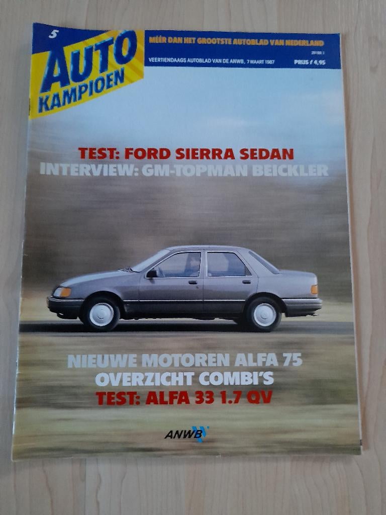 Tijdschrift AUTO KAMPIOEN 1983 EN 1987, Ophalen of Verzenden, Gelezen