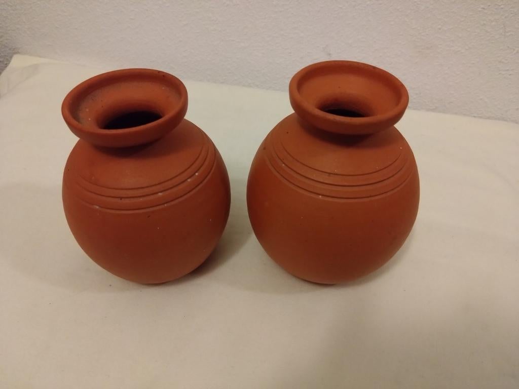 Twee terracotta potten., Ophalen of Verzenden