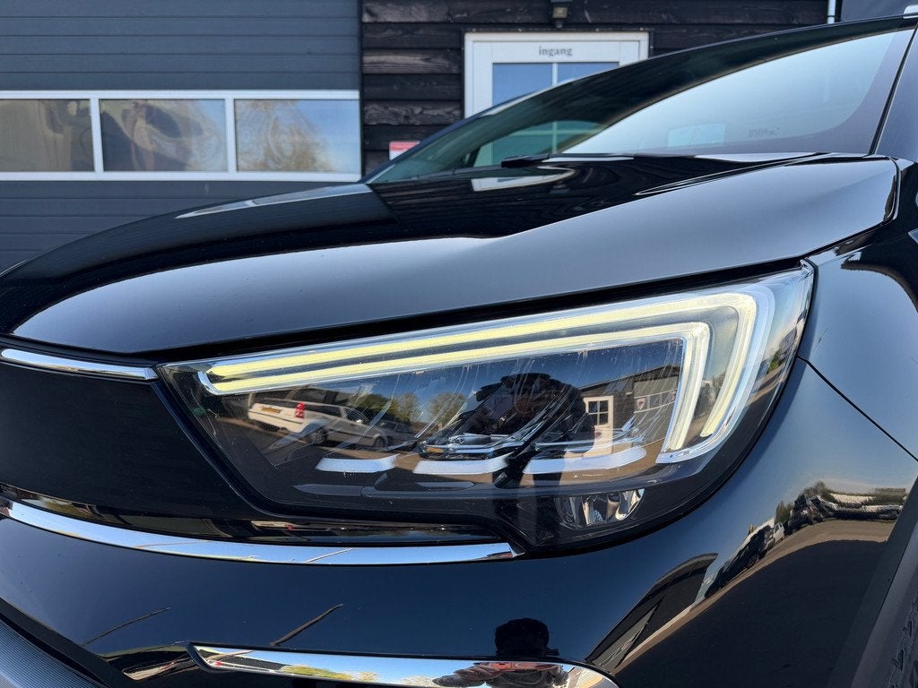 Opel Crossland 1.2 Turbo GS Line Dak Automaat 360 Camera, Auto's, Opel, 840 kg, Gebruikt, 1199 cc, Zwart