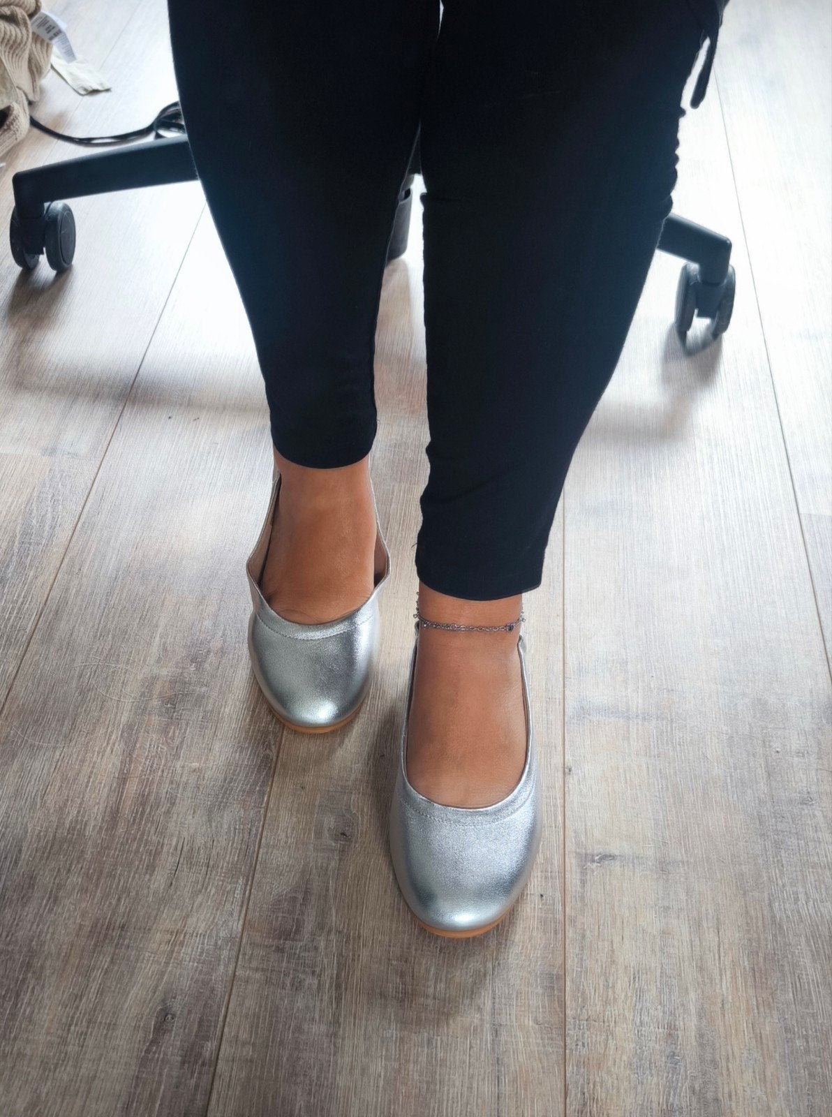 Fitflop ballerina zilver 40, Overige kleuren, Zo goed als nieuw, Fitflop, Ballerina's