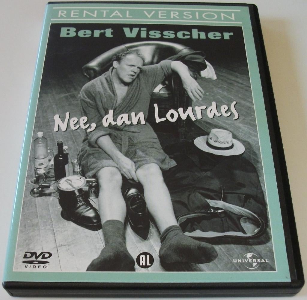 Dvd *** BERT VISSCHER *** Nee, dan Lourdes, Alle leeftijden, Ophalen of Verzenden, Zo goed als nieuw, Stand-up of Theatershow