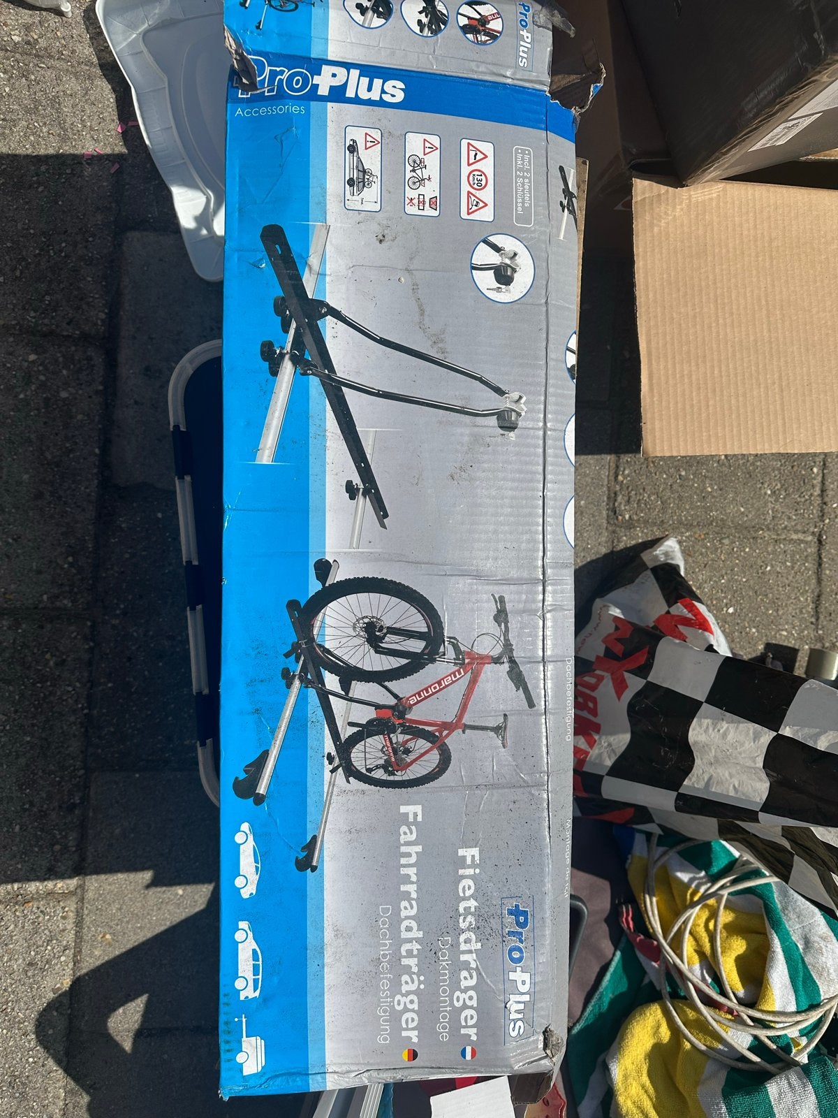 Nieuwe Pro-Plus Dak Fietsendrager voor 1 Fiets, Ophalen of Verzenden, 1 fiets, Nieuw, Dakdrager