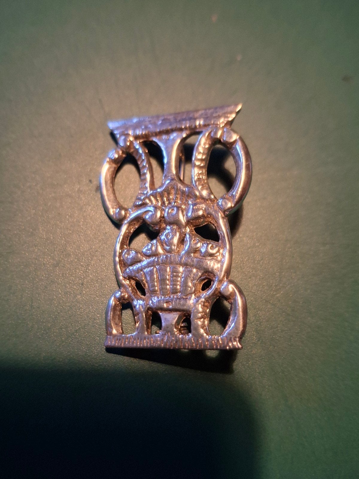 zilveren broche  bijbelslot, Ophalen of Verzenden