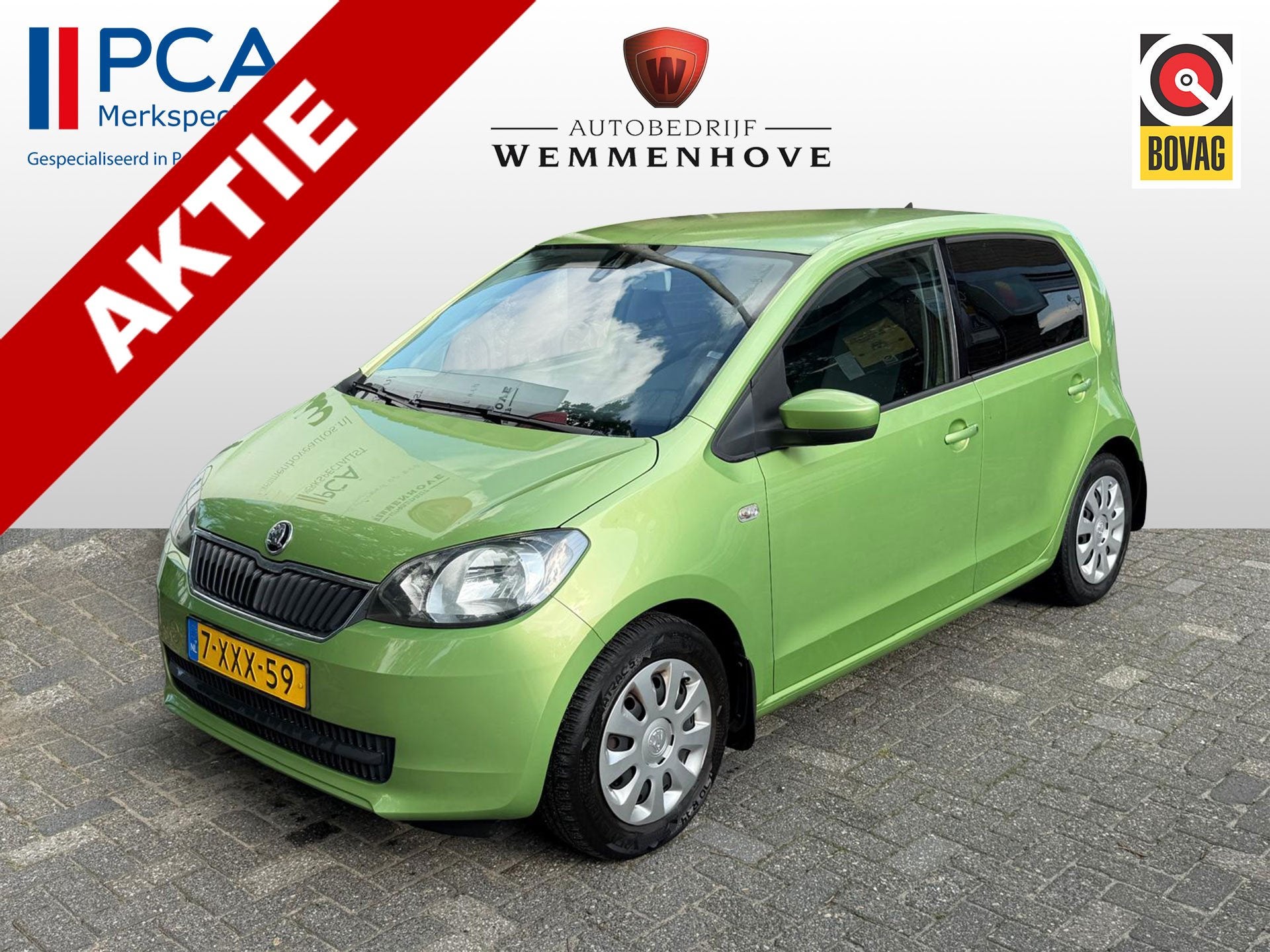 Skoda Citigo 1.0 Greentech Sprint 5-Deurs/Airco/CV/El.ramen, Voorwielaandrijving, Stof, Gebruikt, 60 pk