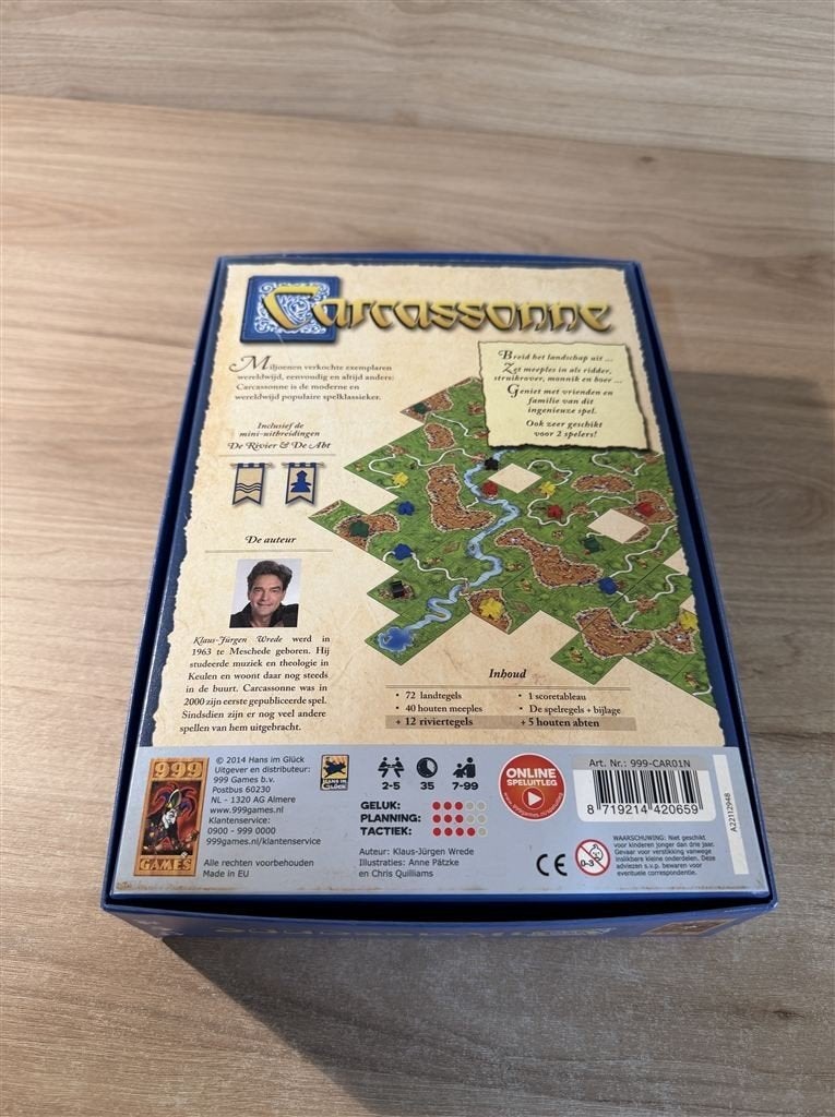 carcassonne nieuwe editie - 999 games - s6529, Hobby en Vrije tijd, Gezelschapsspellen | Bordspellen, Verzenden, Zo goed als nieuw