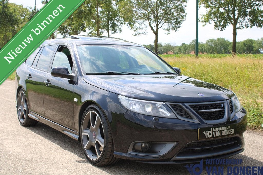 Saab 9-3 Sport Estate 2.8 T V6 Turbo X XWD Automaat | 118.00, Auto's, Saab, Automaat, Gebruikt, Zwart, Zwart