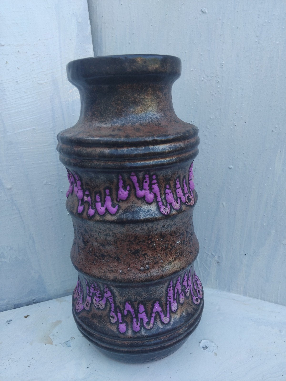 Vintage West Germany Fat Lava vaas, 266-28, Ophalen of Verzenden