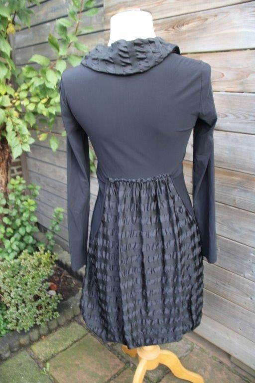 Ballonjurk zwart Indies mt 2 (S) travelstof Vaste prijs, Kleding | Dames, Jurken, Verzenden, Zwart, Zo goed als nieuw, Indies