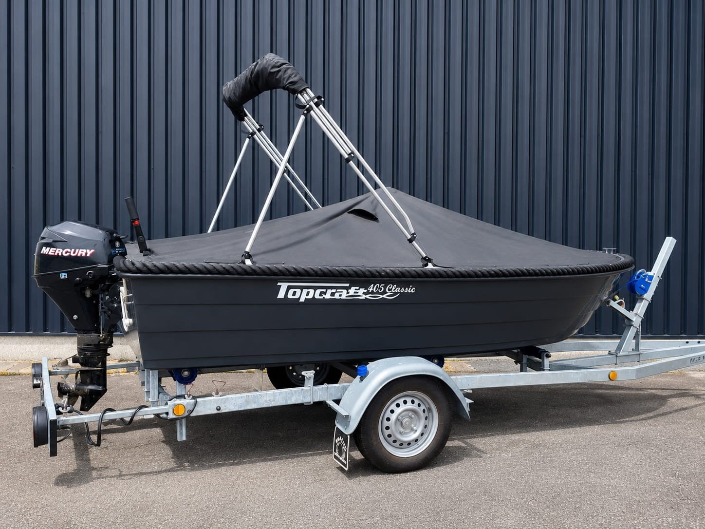 Topcraft 405 sloep/consoleboot 2020 9.9 PK Mercury. Trailer, Watersport en Boten, Ophalen, Topcraft, Polyester, Buitenboordmotor