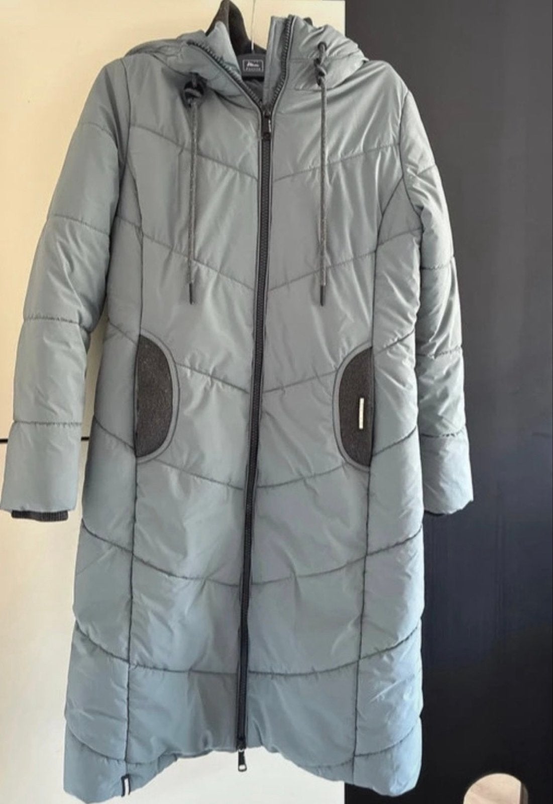 Khujo jas L grijs/groen, Kleding | Dames, Ophalen of Verzenden, Zo goed als nieuw, Maat 42/44 (L), Grijs