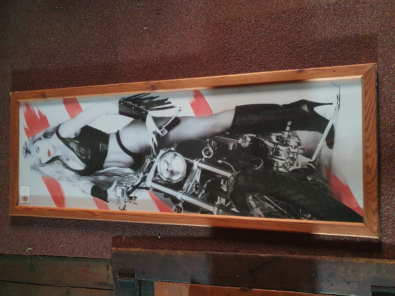 prachtige harleydealer poster, Ophalen, Gebruikt