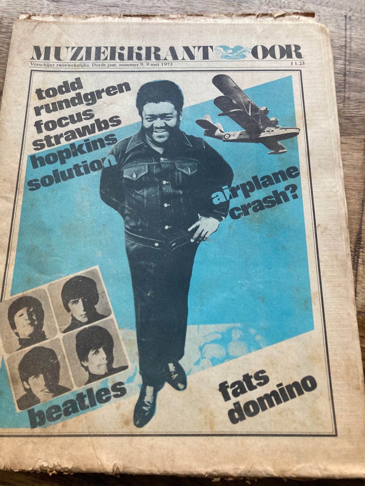 Muziekkrant OOR 1973 SOLUTION Jefferson Airplane FATS DOMINO, Ophalen of Verzenden, Gelezen, Muziek, Film of Tv