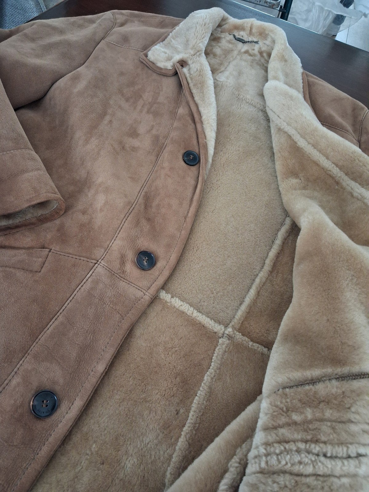 Vintage/Christ/Lammy/Suede/Leer, Kleding | Heren, Jassen | Winter, Christ, Christ, Ophalen of Verzenden, Zo goed als nieuw