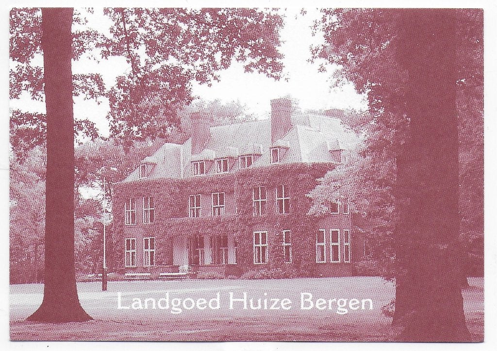 Vught Landgoed Huize Bergen Ongelopen Ansichtkaart B6235, Ophalen of Verzenden, 1980 tot heden, Ongelopen, Noord-Brabant