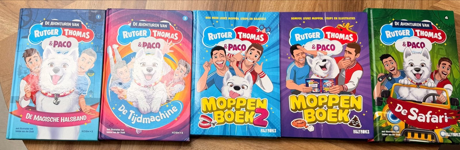 Rutger, Thomas & Paco boeken (5-delige set), Boeken, Ophalen of Verzenden, Zo goed als nieuw, Fictie algemeen