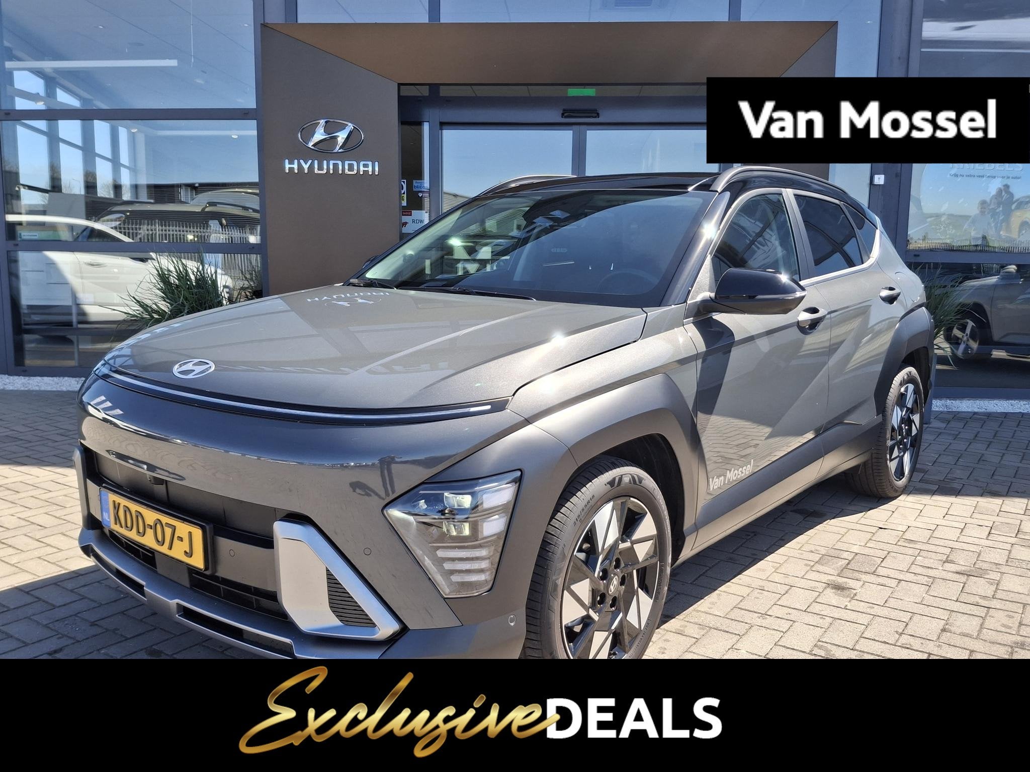 Hyundai Kona 1.6 GDI HEV Premium Sky | Panoramadak | Climate, Auto's, Hyundai, 12 maanden, 137 pk, 1110 kg, Bedrijf