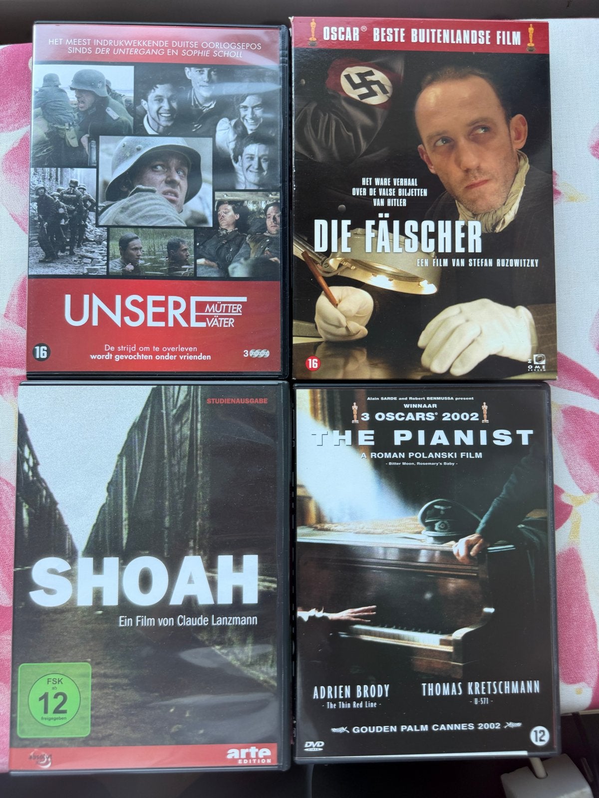 Vier indrukwekkende films over de Tweede Wereldoorlog, Cd's en Dvd's, Vanaf 16 jaar, Ophalen of Verzenden, Gebruikt, Historisch of Kostuumdrama