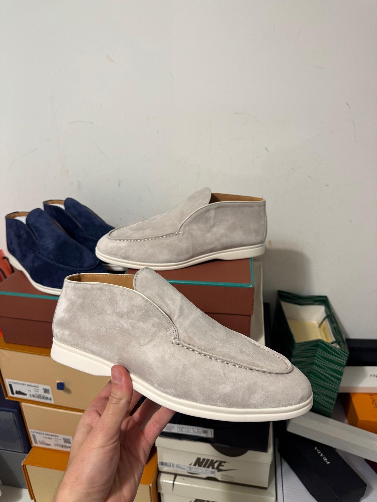 Loro Piana Open Walk Suede Loafers, Ophalen of Verzenden, Nieuw, Loafers