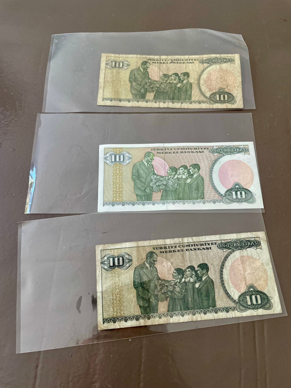 De bankbiljetten van 10 Turkse lira uit de zevende uitgave, Ophalen of Verzenden, Buitenland, Bankbiljetten