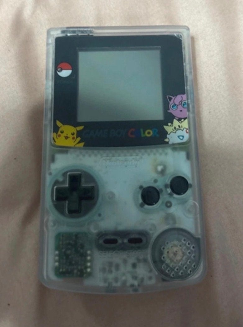Game Boy Color - Pokémon Edition (Transparant), Spelcomputers en Games, Spelcomputers | Nintendo Game Boy, Zo goed als nieuw, Game Boy Color