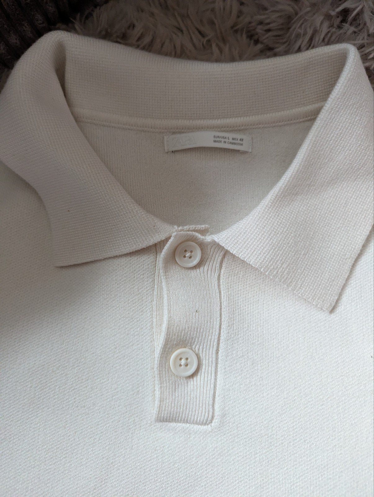 Mooie witte heren Zara trui, Kleding | Heren, Truien en Vesten, Ophalen of Verzenden, Gedragen, Maat 48/50 (M), Wit