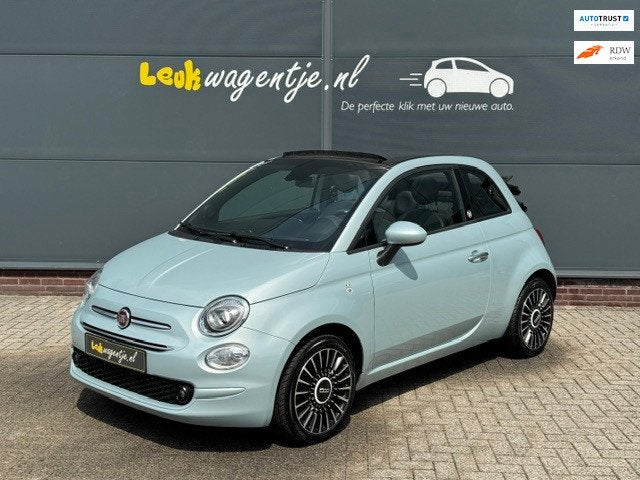 Fiat 500 C 1.0 Hybrid Launch Edit. Cabrio *carplay *climate, Auto's, Fiat, Voorwielaandrijving, Gebruikt, Zwart, Cabriolet