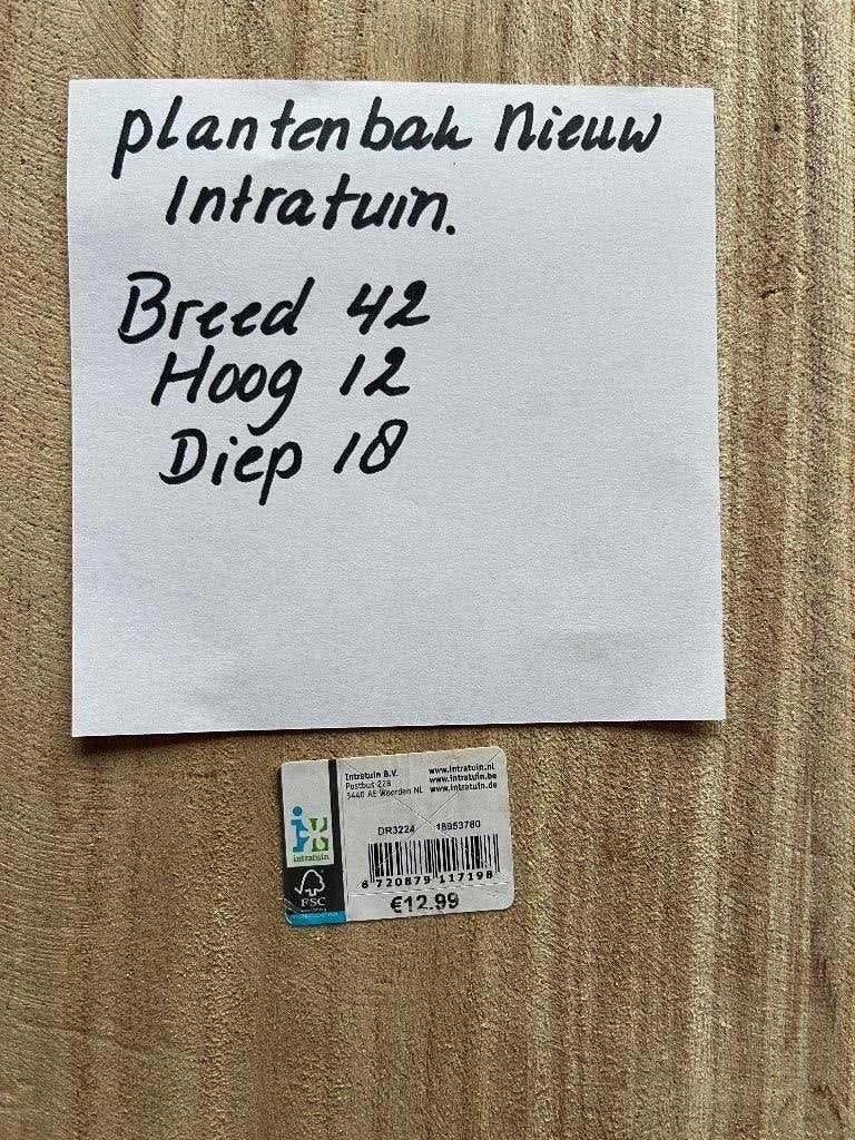 PLANTENBAK NIEUW    3.50 !!!!!!!!!!!!!!!, Minder dan 30 cm, Rond, Nieuw, Ophalen of Verzenden