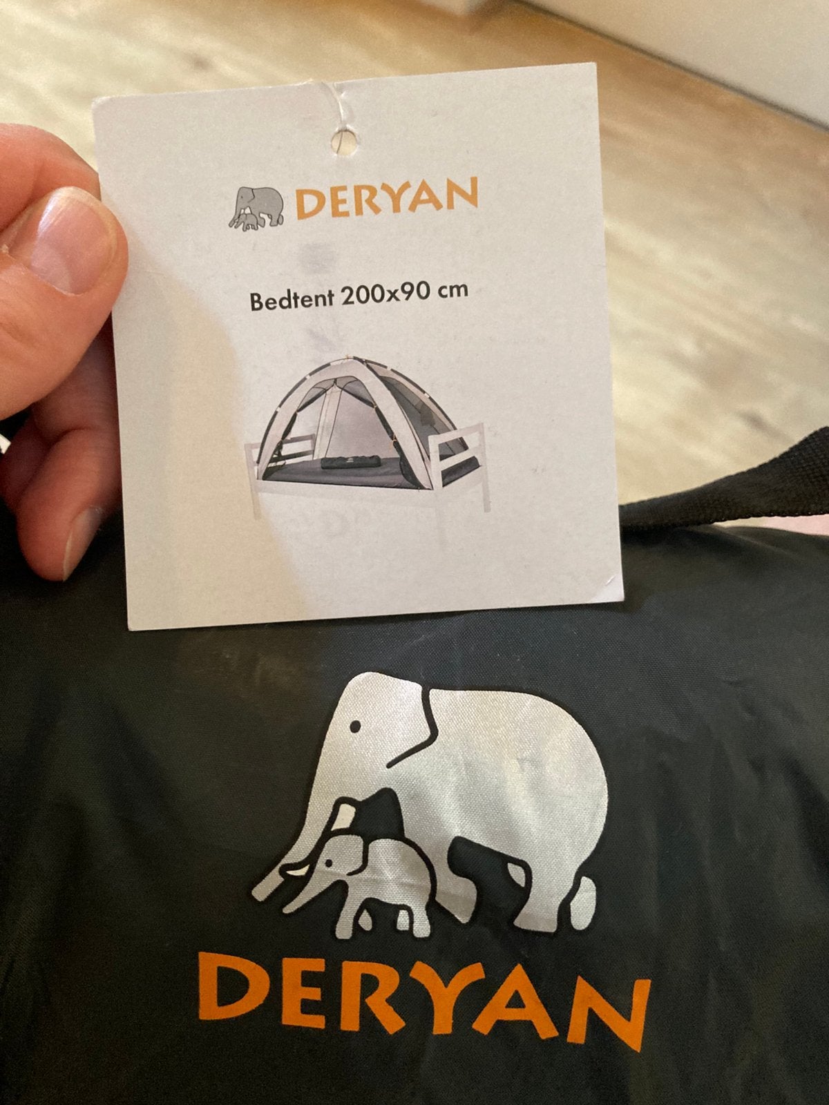 Deryan bedtent / klamboe eenpersoons, Ophalen, Overige merken, Zwart, Zo goed als nieuw