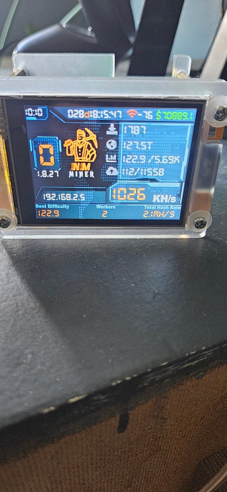 nerdminer v2 1028 khs, Ophalen, Zo goed als nieuw