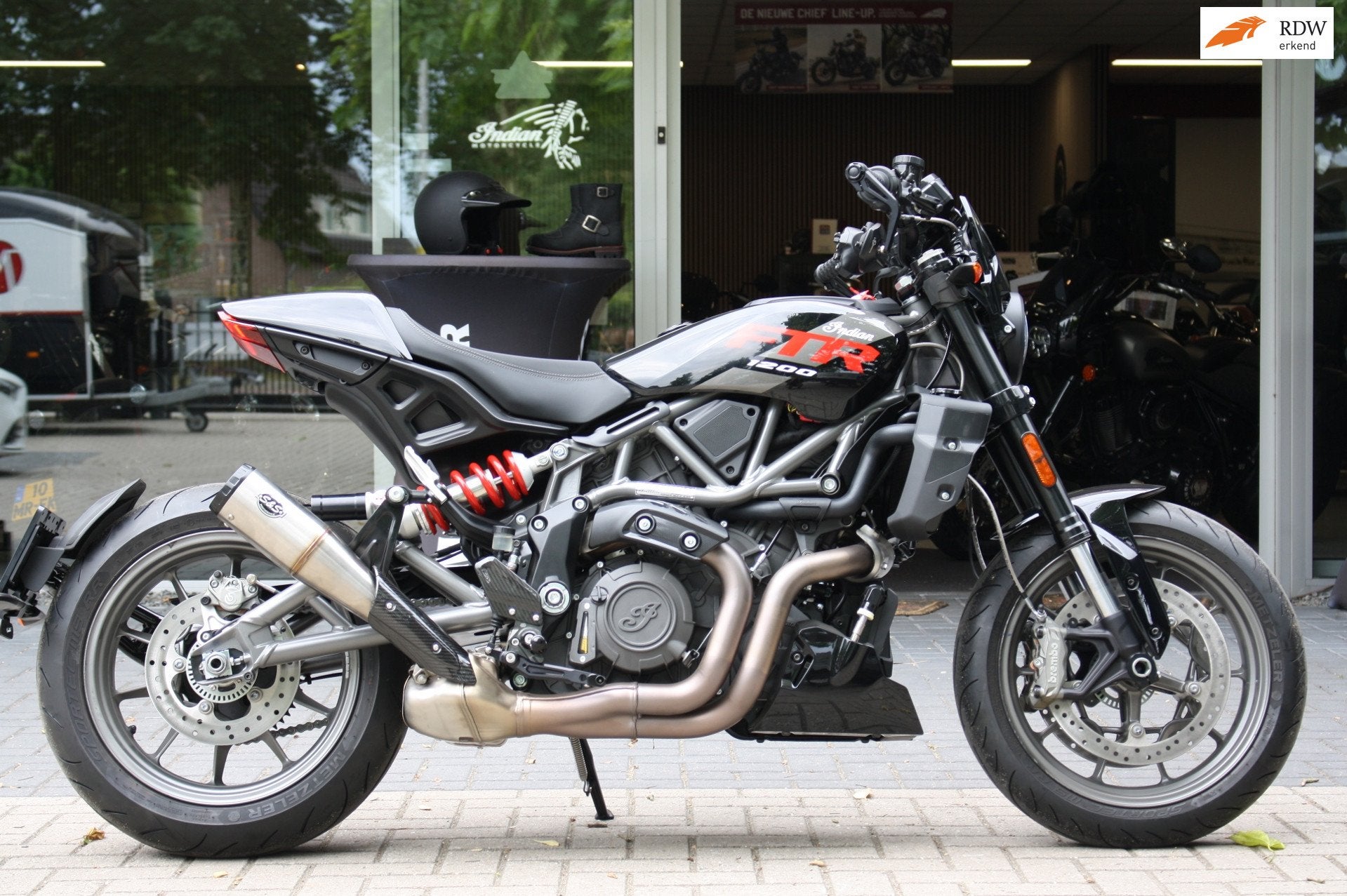 Indian Tour FTR 1200 Sport , Full Option, 24 maanden Gar, Motoren, Motoren | Overige merken, 1203 cc, Traction Control, Bedrijf