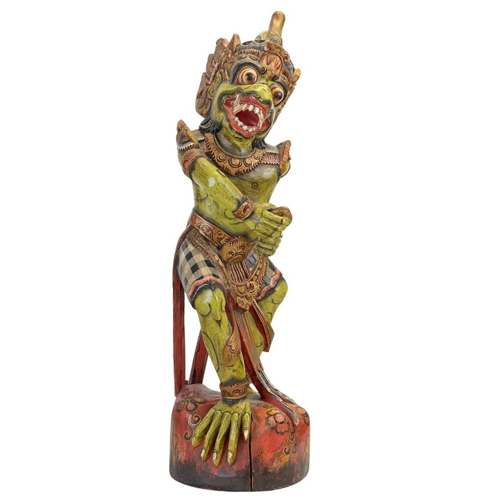Hanuman – Indiaas houten tempelbeeld, Antiek en Kunst, India, Ophalen of Verzenden, Beeld, Hout