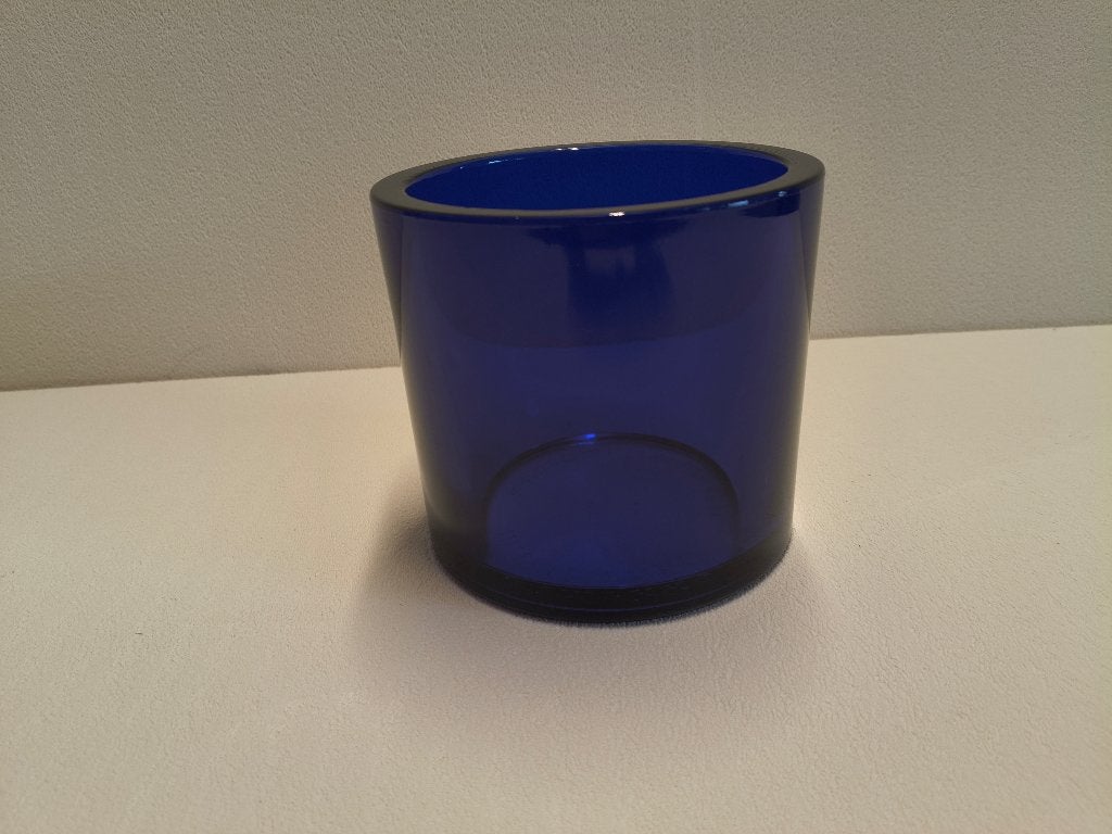 Kobaltblauw glazen design object door Heikki Orvola Finland, Antiek en Kunst, Ophalen
