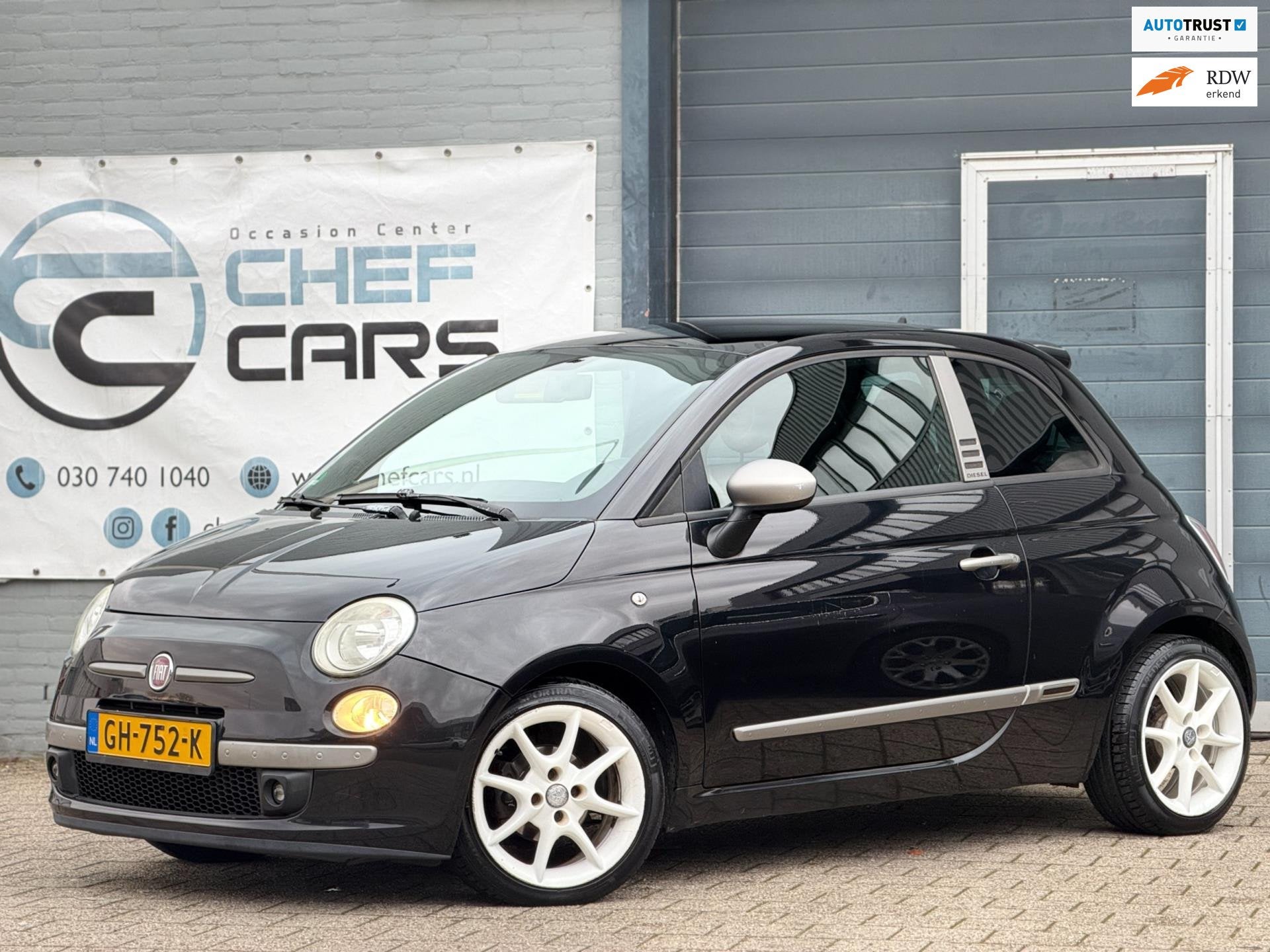 Fiat 500 1.2|LIMITEDEDITION|PANO|AIRCO|16''|COMPLETEBOEKJES!, Voorwielaandrijving, Gebruikt, 4 cilinders, 840 kg