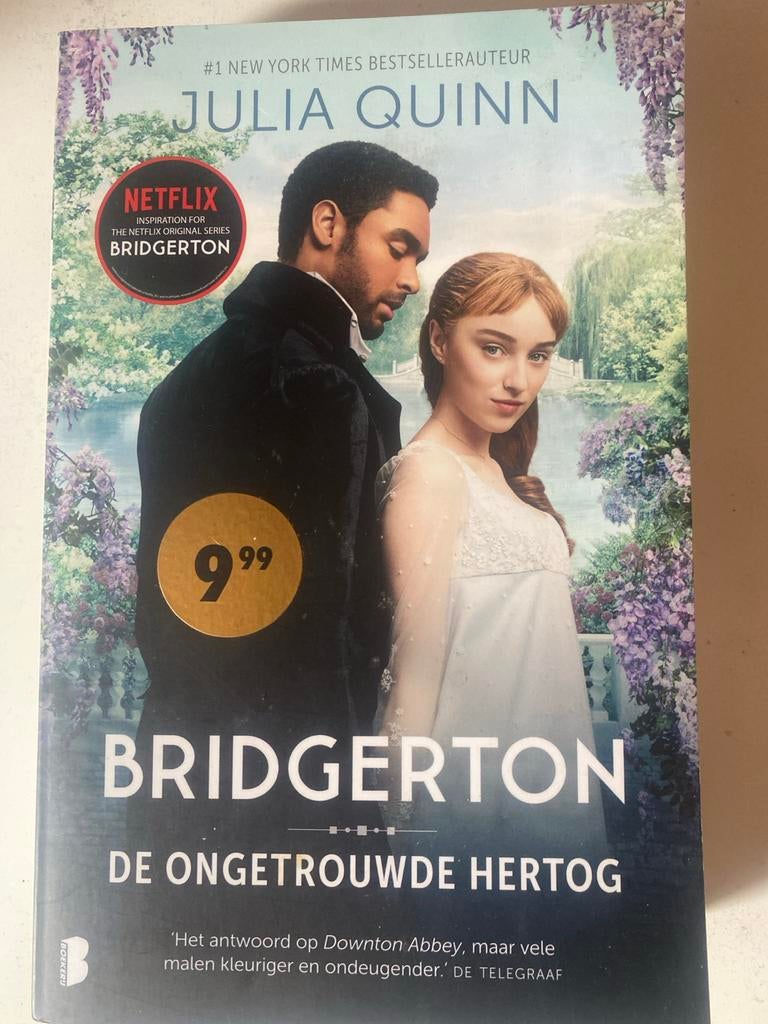 Bridgerton: De Ongetrouwde Hertog - Julia Quinn, Boeken, Ophalen of Verzenden, Gelezen, Nederland