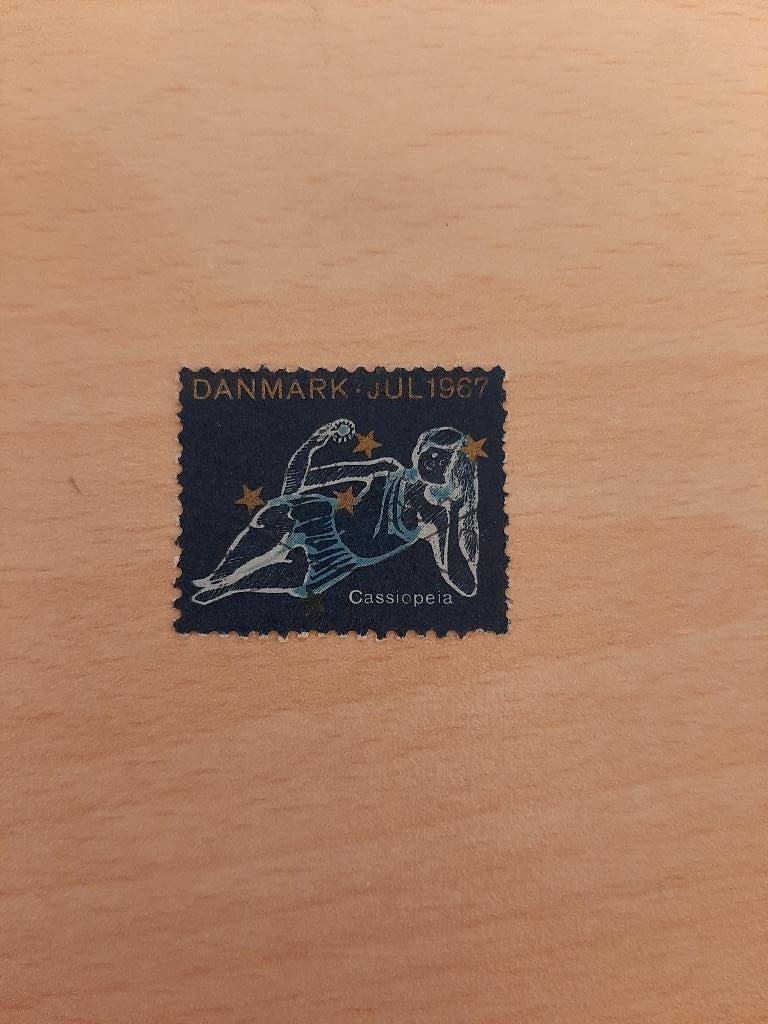 1967 Denemarken Jul sterrenbeeld Cassiopeia, Verzenden, Denemarken, Gestempeld
