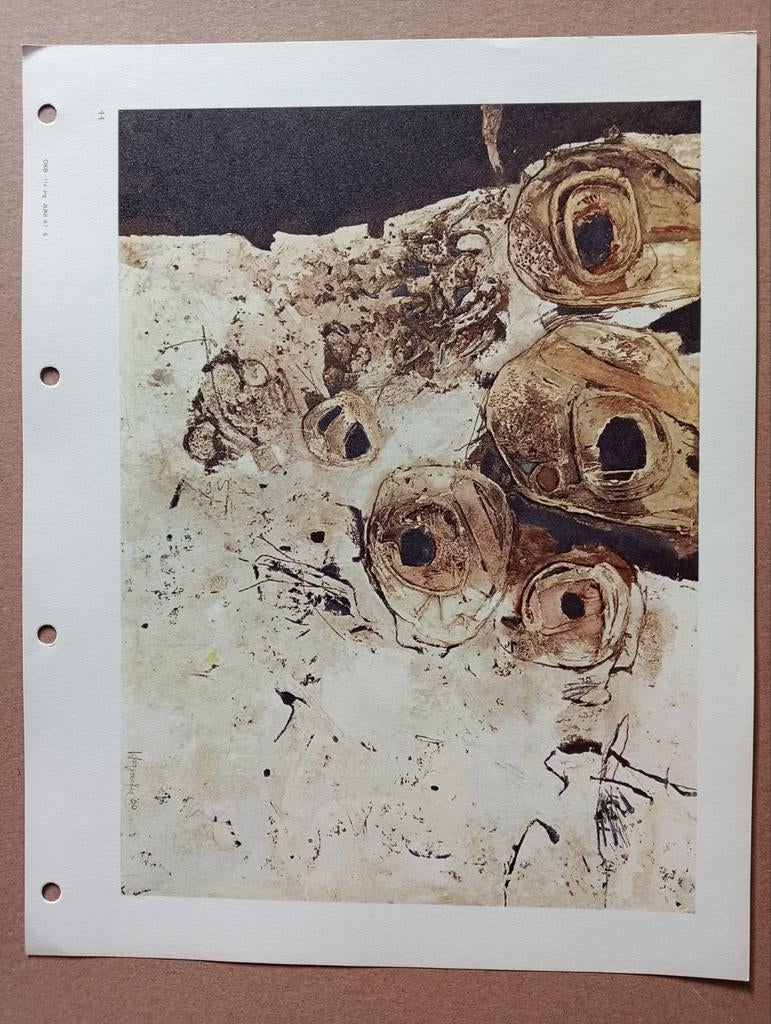 Jaap Wagemaker offset prent druk jaren 60, Antiek en Kunst, Ophalen of Verzenden