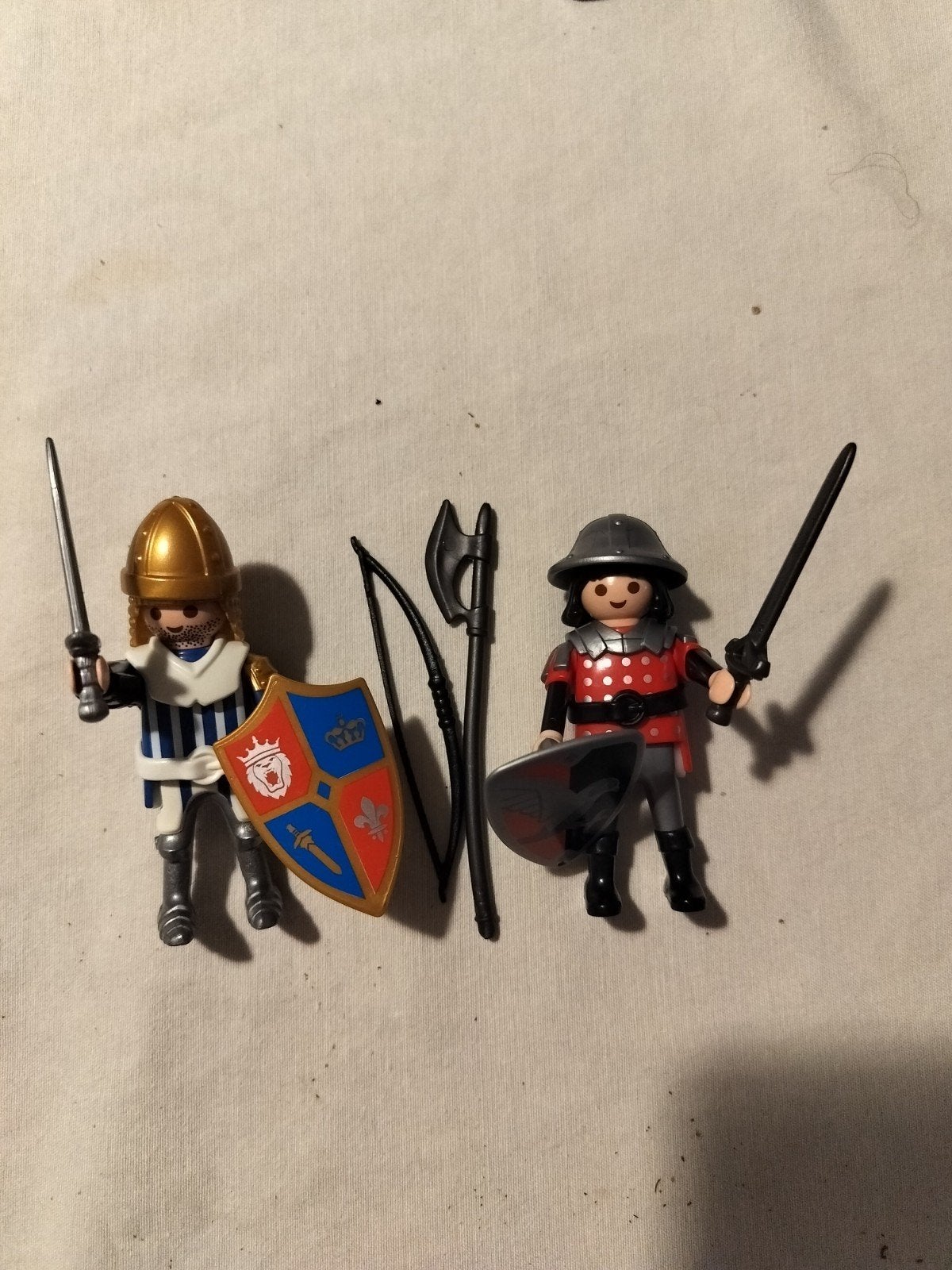 Playmobil ridders met accessoires - set van 2, Ophalen of Verzenden