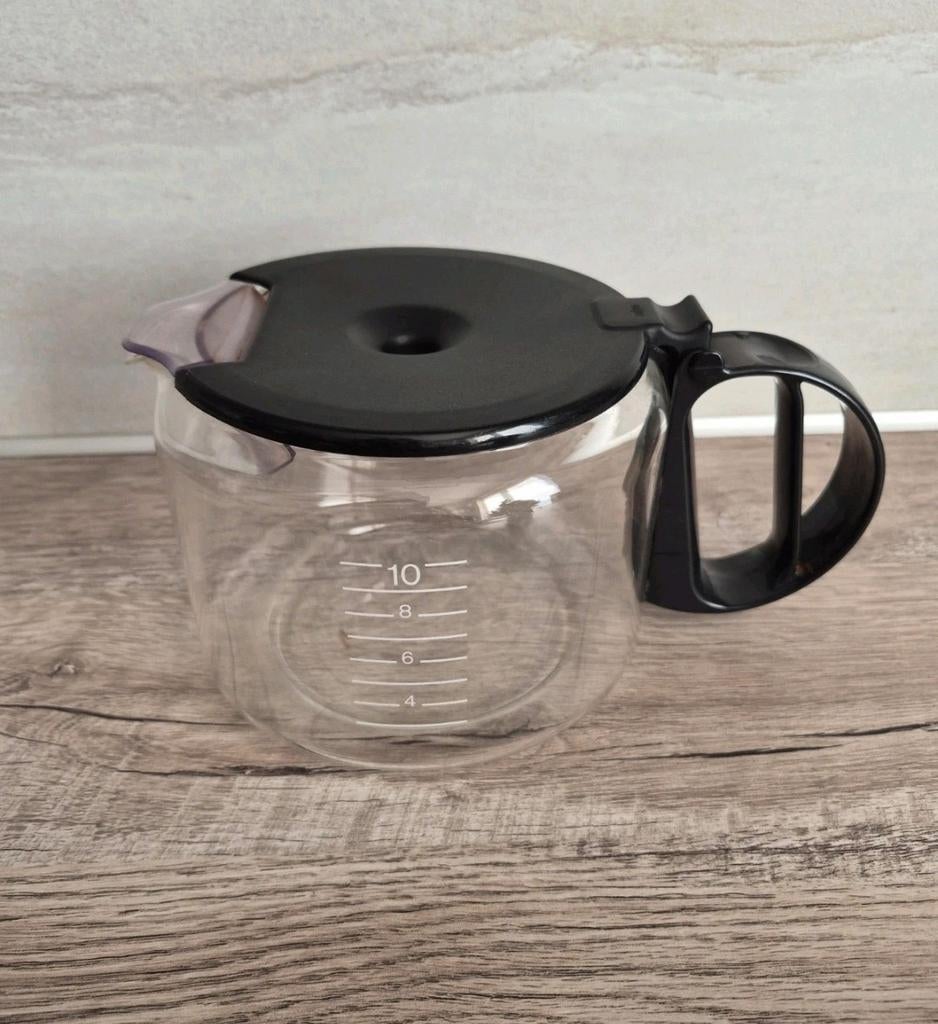Braun Koffiekan 10 Kops - Glazen Vervangkan, Witgoed en Apparatuur, Koffiezetapparaten, Gebruikt, Overige modellen, 10 kopjes of meer