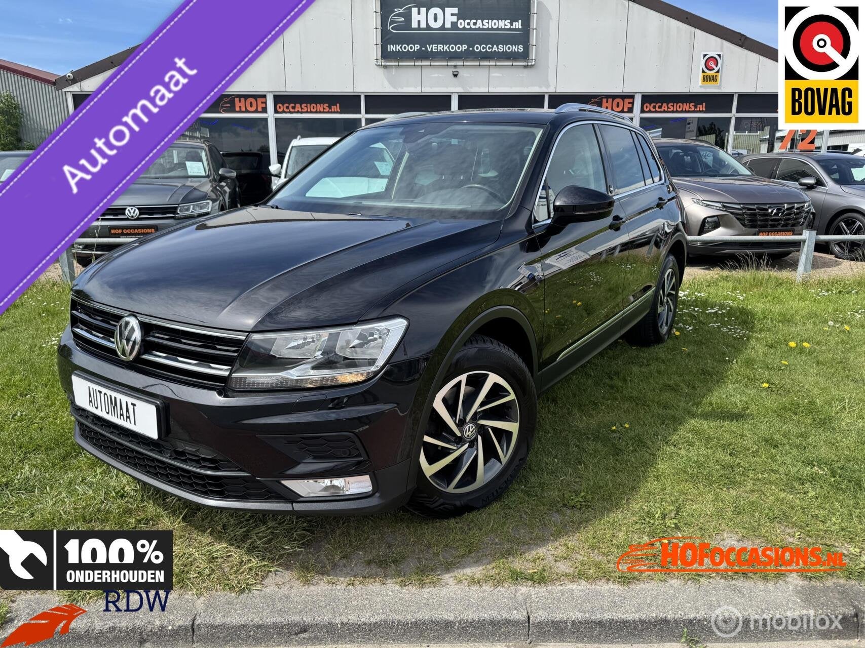 VOLKSWAGEN TIGUAN 1.4 TSI ACT Comfort VIRTUAL/TREKHAAK/AUTOM, Auto's, Euro 6, 4 cilinders, Zwart, 17 km/l
